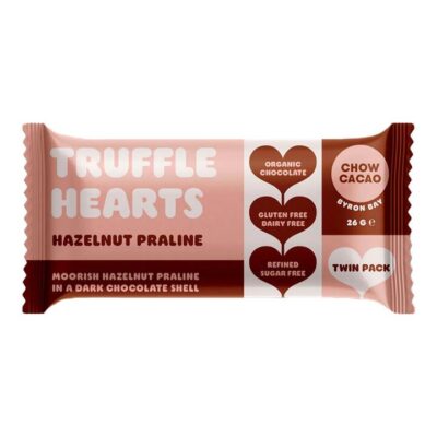 Chow Cacao Truffle Hearts - Hazelnut Praline 26g