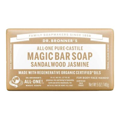 Dr Bronner's Pure-castile Magic Bar Soap - Sandalwood Jasmine 140g