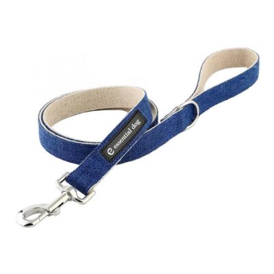 Essential Dog Organic Hemp & Cotton Dog Lead - Ink Blue L