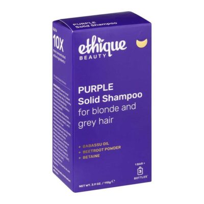 Ethique Purple Solid Shampoo For Blonde & Grey Hair 110g