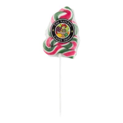 The Natural Candy Shop Christmas Tree Swirl Lollipop 85g