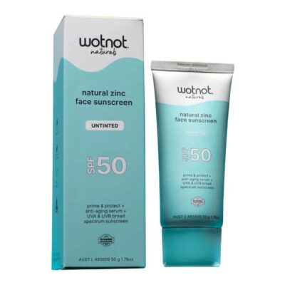 Wotnot Natural Zinc Face Sunscreen Spf 50 50g